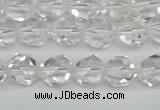 CNG7210 15.5 inches 6mm faceted nuggets white crystal beads