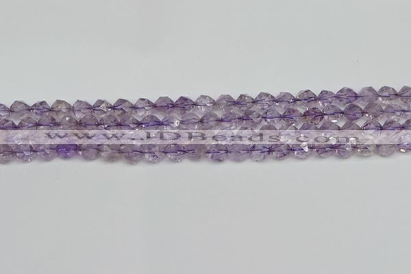 CNG7215 15.5 inches 6mm faceted nuggets amethyst beads wholesale