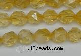 CNG7236 15.5 inches 8mm faceted nuggets citrine beads wholesale