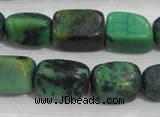 CNG727 15.5 inches 15*20mm nuggets pine turquoise beads wholesale