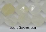 CNG7288 15.5 inches 12mm faceted nuggets white moonstone beads