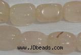 CNG729 15.5 inches 15*18mm nuggets rose quartz beads wholesale