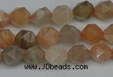 CNG7291 15.5 inches 8mm faceted nuggets moonstone beads