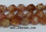 CNG7295 15.5 inches 6mm faceted nuggets sunstone beads