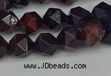 CNG7316 15.5 inches 8mm faceted nuggets purple tiger eye beads