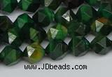 CNG7325 15.5 inches 6mm faceted nuggets green tiger eye beads