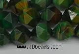 CNG7327 15.5 inches 10mm faceted nuggets green tiger eye beads