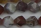 CNG7348 15.5 inches 12mm faceted nuggets botswana agate beads