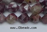 CNG7411 15.5 inches 8mm faceted nuggets tourmaline beads