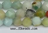 CNG7416 15.5 inches 8mm faceted nuggets amazonite beads