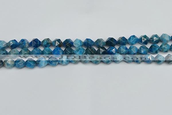 CNG7431 15.5 inches 8mm faceted nuggets apatite gemstone beads