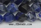 CNG7437 15.5 inches 10mm faceted nuggets sodalite gemstone beads