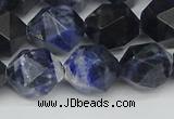 CNG7438 15.5 inches 12mm faceted nuggets sodalite gemstone beads