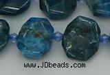 CNG7457 15.5 inches 12*16mm - 15*20mm faceted freeform apatite beads