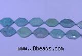 CNG7512 15.5 inches 25*35mm - 30*40mm faceted freeform amazonite beads