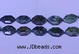 CNG7515 25*35mm - 30*40mm faceted freeform African turquoise beads