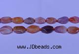 CNG7528 18*25mm - 25*35mm faceted freeform red Botswana agate beads