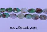 CNG7529 18*25mm - 25*35mm faceted freeform australia chrysoprase beads