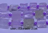 CNG7540 15.5 inches 6*8mm - 10*12mm freeform kunzite beads