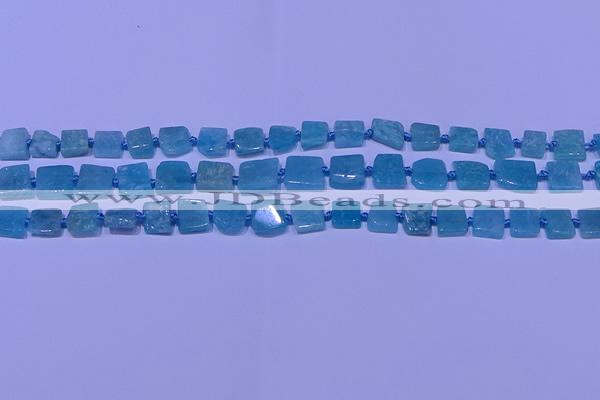 CNG7542 15.5 inches 6*8mm - 10*12mm freeform amazonite beads