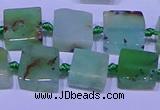 CNG7549 12*14mm - 14*15mm freeform Australia chrysoprase beads