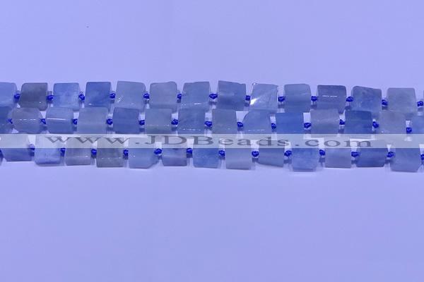 CNG7551 15.5 inches 12*14mm - 14*15mm freeform aquamarine beads