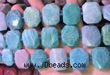 CNG7580 15.5 inches 18*25mm - 20*28mm faceted freeform amazonite beads