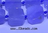 CNG7604 15.5 inches 14*15mm - 15*16mm freeform blue chalcedony beads