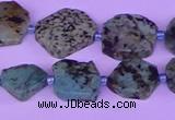 CNG7616 15.5 inches 10*12mm - 15*16mm freeform African Turquoise beads