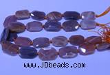 CNG7624 20*30mm - 22*32mm faceted freeform sunstone beads