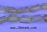 CNG7636 15.5 inches 5*7mm - 8*10mm nuggets lemon quartz beads