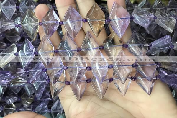 CNG7702 15.5 inches 13*20mm - 15*25mm faceted freeform ametrine beads