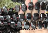 CNG7768 13*18mm - 15*25mm faceted freeform garnet beads