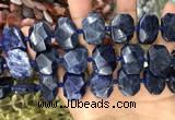 CNG7788 15.5 inches 13*18mm - 15*25mm faceted freeform sodalite beads