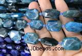 CNG7821 15.5 inches 13*18mm - 18*25mm faceted freeform apatite beads