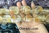 CNG7828 15.5 inches 22*30mm - 28*35mm faceted freeform citrine beads