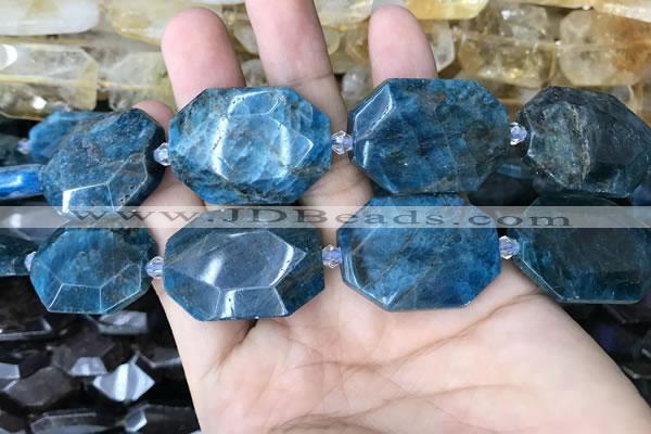 CNG7834 15.5 inches 22*30mm - 25*35mm faceted freeform apatite beads