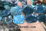 CNG7835 15.5 inches 25*32mm - 30*40mm faceted freeform apatite beads