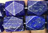 CNG7848 15.5 inches 12*16mm - 13*18mm faceted nuggets lapis lazuli beads