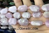 CNG7895 15.5 inches 13*18mm - 18*25mm faceted freeform kunzite beads