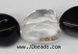 CNG79 15.5 inches 10*20mm - 20*30mm nuggets crystal & agate beads