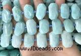 CNG7921 15.5 inches 13*18mm - 15*25mm faceted freeform amazonite beads