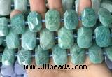 CNG7922 15.5 inches 13*18mm - 15*25mm faceted freeform amazonite beads