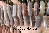 CNG7935 15.5 inches 10*22mm - 12*45mm faceted nuggets moonstone beads