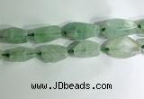 CNG7957 15.5 inches 15*25mm - 20*40mm nuggets green fluorite beads