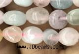 CNG8011 15.5 inches 6*8mm nuggets morganite beads wholesale