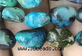 CNG8018 15.5 inches 6*8mm nuggets chrysocolla gemstone beads