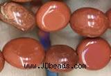 CNG8023 15.5 inches 6*8mm nuggets red jasper beads wholesale