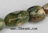 CNG81 15.5 inches 10*20mm - 20*35mm nuggets rhyolite gemstone beads