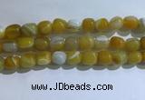 CNG8131 15.5 inches 8*12mm nuggets striped agate beads wholesale